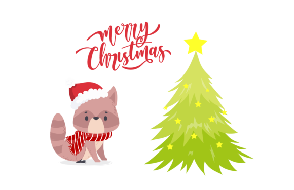 Christmas Animal Illustration: A Charming Graphic for Local Brands