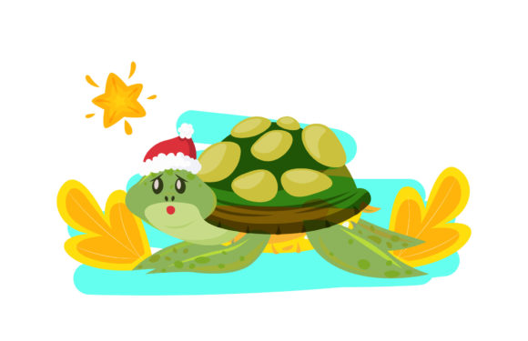 Christmas Celebration Animals Turtle Art: A Graphics Review