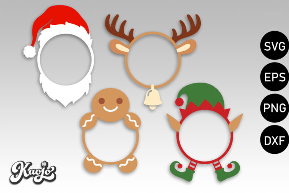 Christmas Character Ring: A Festive Graphics Asset for Illustrations