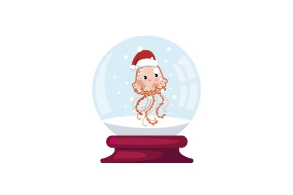 Christmas Souvenir Animal Snow Globe: A Versatile Graphics Asset