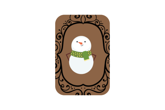 Cute Organic Christmas Card: A Festive Graphic Design Asset