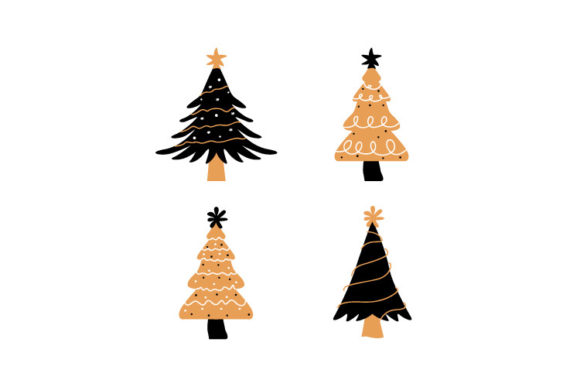 Hand Drawn Christmas Tree Collection: A Graphics Gem