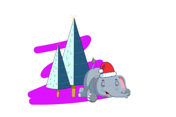 Happy Holiday Christmas Elephant Design: A Graphics Gem