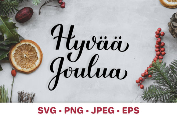 Hyvää Joulua. Merry Christmas in Finnish
