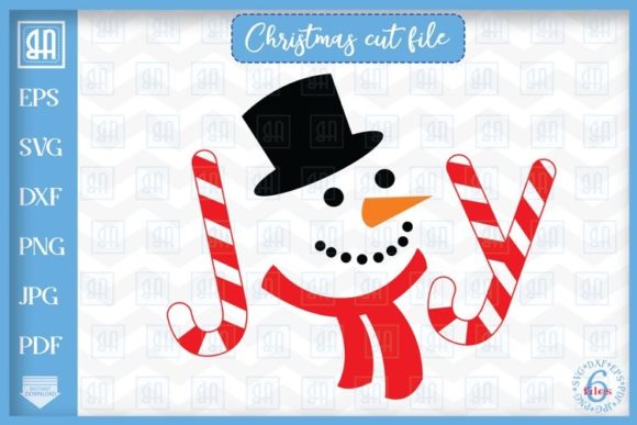 Joy SVG -Snowman Svg: A Festive Graphics and Illustrations Asset