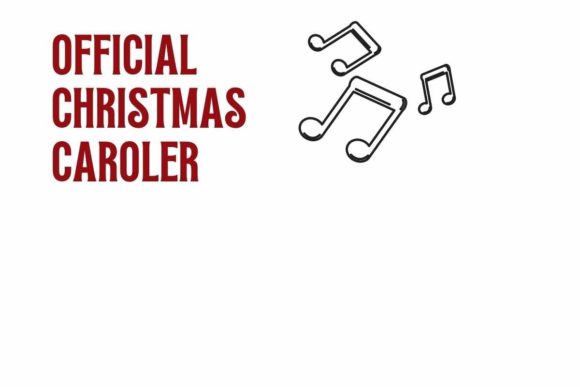 Official Christmas Caroler: A Festive and Fun Embroidery Design