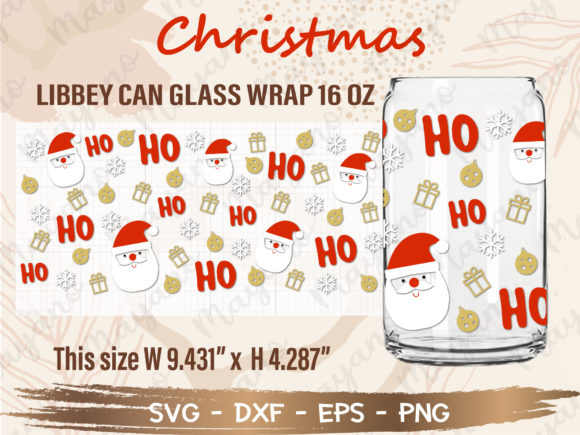 Review: 16oz Ho Ho Christmas Libbey Can Glass